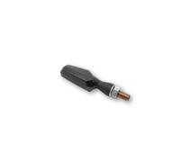 LED Blinker / Positionslicht SCURO, schwarzes Metallgehäuse, getöntes Glas, E-geprüft, Paar
