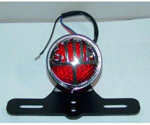 Blinker Rücklicht Bremse Beleuchtung Kennzeichen Motorrad Bomberjacke Cafe Race