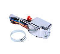 Blinkerschalter,Yctze Chrom Blinkerschalter 12V für Blinkerschalter Oldtimer Traktor Oldtimerblinkerschalter Steuerung Street Rod für Ford für Blinkerschalter Universal Blinkerschalter Univer