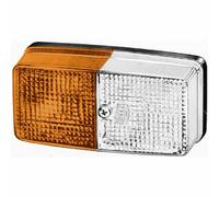 HELLA 2BE 003 347-001 Blinkleuchte - Halogen - 24/12V - Anbau/Anbau - Lichtscheibenfarbe: weiß/gelb - Stecker: Crimpkontakt - links/rechts - Menge: 1