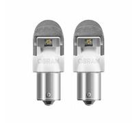 Blister 2 Glühbirnen OSRAM LED 12V BA15S Nachrüstung Premium Rot