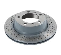BLUE PRINT Bremsscheibe adv1843123 Hinterachse Gelocht 299mm für Porsche