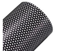 Blueshyhall Auto Scheibenfolie Perforiert Schwarz, Auto Fenster Sichtschutz Verdunkeln, Sonnenschutzfolie Innen Perforiert, Sichtschutzfolie Selbstklebend für Dach, Tür, Balkon, Büro (30 x 120 cm)