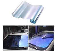 Blueshyhall Auto Tönungsfolie 67% VLT Tiefblau, Auto Fenster Folie mit Spiegeleffekt, Sichtschutz Blendschutz Wärmeschutz Sonnenschutz Fenster Folie für Frontscheibe, Seitenfenster (50 x 300 cm)