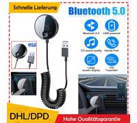 Bluetooth 5.0 FM Transmitter Auto Radio Adapter Freisprecheinrichtung KFZ Kit ~