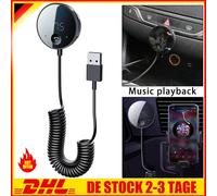 Bluetooth 5.0 FM Transmitter Auto Radio Adapter Freisprecheinrichtung KFZ Kit ^^