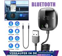 Bluetooth 5.0 FM Transmitter Auto Radio Adapter Freisprecheinrichtung KFZ Kit