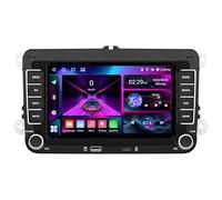 Bluetooth Autoradio mit Bildschirm für VW Passat Golf MK5 MK6 Jetta T5 EOS Polo Touran Seat Sharan mit Wireless CarPlay & Android Auto,7 Zoll Touchscreen Android Autoradio mit BT/GPS/WLAN/FM/RDS/SWC