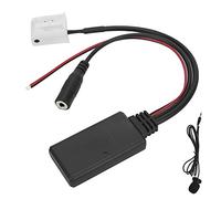 Bluetooth-Aux-In-Kabel, Qiilu 12-Pin Bluetooth AUX-IN Adapter ABS mit Mikrofon Smartphone Freisprechfunktion Ersatz für RCD210 RCD300 RCD310