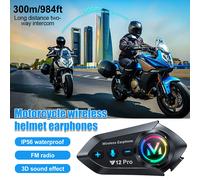 Bluetooth BT5.4 Intercom Motorrad Gegensprechanlage Fahrrad Helm Headset