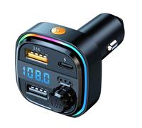 Bluetooth FM Transmitter KFZ Auto Adapter Musik Zigarettenanzünder mit USB-C
