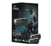 Cardo PACKTALK Edge Motorrad Bluetooth Kommunikationssystem Headset Gegensprechanlage - Doppelpack