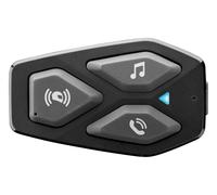 INTERPHONE UCOM3 - Einzelpack - Bluetooth 5.1 Motorrad-Helm-Gegensprechanlage, 40-mm-HD-Kopfhörer, Motorrad-Motorradnutzung, Entfernung 500 m, Akkulaufzeit 10 Stunden, Musik, GPS, wasserdicht IP67