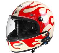 Bluetooth Motorradhelm Integralhelm Mit Lautsprecher Mikrofon Vollvisierhelm Mit Visier Motorrad Integralhelme ECEDOT Zertifiziert Für Erwachsene Frauen Männer Motocrosshelme