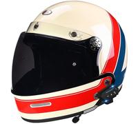 Bluetooth Motorradhelm Integralhelm Mit Lautsprecher Mikrofon Vollvisierhelm Mit Visier Motorrad Integralhelme ECEDOT Zertifiziert Für Erwachsene Frauen Männer Motocrosshelme Z-22,M:57-58CM