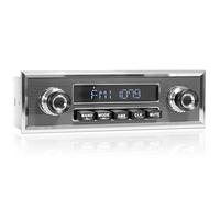 Bluetooth Retro Radio für klassische Fahrzeuge: Single Din Vintage Stereo für Auto - AM FM Tuner USB AUX Eingang Subwoofer RCA Ausgang