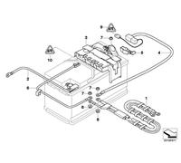 BMW Batteriekabel minus IBS E81 E84 E87 61127618677