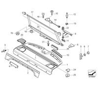 BMW Blende Kindersitz-Befestigung E39 51468176392
