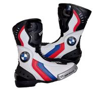 BMW Motorradstiefel Racing Boots Leder Touringstiefel Rennen Motorradfahrer Bike