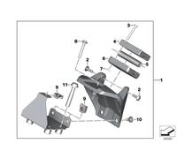 BMW Satz Halter BMW Motorrad Navigator 77529898252 - Bildposition