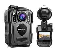 BOBLOV M5 2K Körperkamera mit Audio, 1440P 128GB GPS Police Body Cam für Strafverfolgungsbehörden, 4200 mAh Batterie, IP67 wasserdicht, Dash Cam für Autos mit Saugnäpftassenhalterung