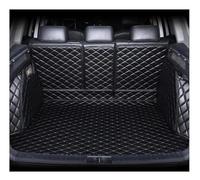 Boden Matte Für Peugeot 5008 2017-2023 5/7-Sitzer Auto-Kofferraummatte, Vollständige Abdeckung, Kofferraumschutz, Laderaumabdeckung Kofferraum Teppich(Black-Black,5Seats)