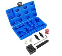 -Bördelwerkzeug - Doppel-Bördelset, Rohraufweiter | 7-teiliges manuelles Kupferrohrwerkzeug, Größen 3/16 Zoll und 1/4 Zoll für die Reparatur von Bremsleitungen in Kraftfahrzeugen, Motorrädern u