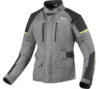 Bogotto Aveno waterproof 3in1 wasserdichte Damen Motorrad Textiljacke, silber, Größe 4XL