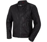 Bogotto Chicago Retro Motorrad Lederjacke, schwarz, Größe 48