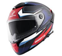 Bogotto FF118 Vilial Helm, schwarz-weiss-rot-blau, Größe 2XL für Männer