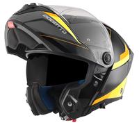 Bogotto FF404 Ezion Klapphelm, schwarz/gelb, Größe M