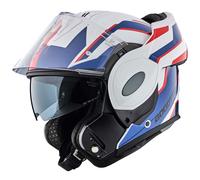 Bogotto FS-X600 Vyda Klapphelm, weiss-rot-blau, Größe XS für Frauen