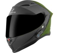 Bogotto H153 BT SPN Bluetooth Helm, schwarz-grün, Größe M für Frauen