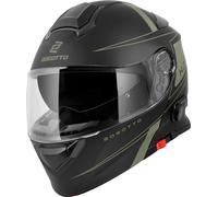 Bogotto H271 Taog Bluetooth Klapphelm, schwarz-grün, Größe XS für Männer