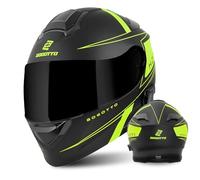 Bogotto H271 Taog Bluetooth Klapphelm, schwarz-gelb, Größe S für Männer