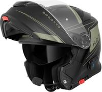 Bogotto H271 Taog Bluetooth Klapphelm, schwarz-grün, Größe L für Männer