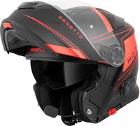 Bogotto H271 Taog Bluetooth Klapphelm, schwarz-orange, Größe XL für Männer
