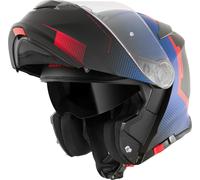 Bogotto H271 Wayke Klapphelm, schwarz-rot-blau, Größe XL für Männer