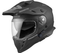 Bogotto H331 BT Bluetooth Enduro Helm, schwarz, Größe M für Männer