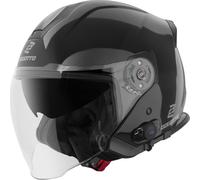 Bogotto H586 BT Solid Schwarz Bluetooth Jethelm Größe M