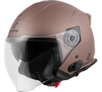 Bogotto H586 BT Solid Bluetooth Jethelm, braun, Größe M für Männer