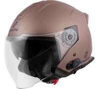 Bogotto H586 BT Solid Bluetooth Jethelm, braun, Größe L für Männer