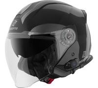 Bogotto H586 BT Solid Schwarz Bluetooth Jethelm Größe M