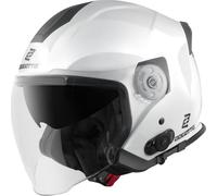 Bogotto H586 BT Solid Bluetooth Jethelm, weiss, Größe M für Männer