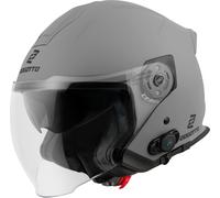 Bogotto H586 BT Solid Bluetooth Jethelm, grau, Größe M für Männer