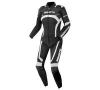 Bogotto Misano 2-Teiler Damen Motorrad Lederkombi, schwarz-weiss, Größe 34