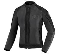 Bogotto Tek-M wasserdichte Damen Motorrad Leder- / Textiljacke, schwarz, Größe XL