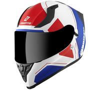 Bogotto V128 Strada Helm, weiss-rot-blau, Größe XL für Männer