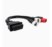 Bolwins J58CS OBD2 Adapterkabel 3/4/6 Pin auf 16 Pin - Universelles Motorrad Diagnosekabel für Yamaha/Honda/Suzuki/Ducati/KTM, 30cm mit TPE+ Kupfer für ELM327 Scanner & Chiptuning
