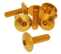 Bolzen Schraubensatz 6 Stück Verkleidung gold - M6x20 VC21243 fairing screws of